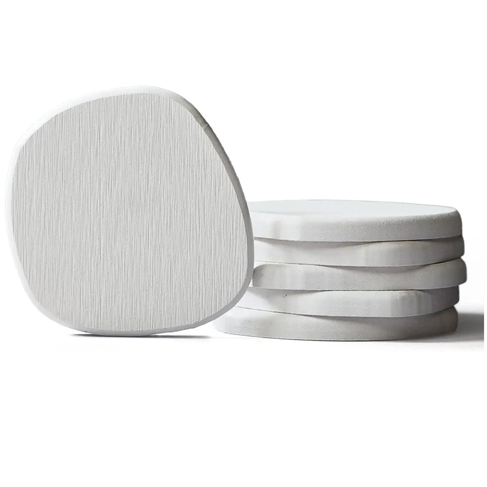 Instant Dry Stone Absorbent Diatomite Coaster Set of 6 for Drinks Wine Coffee, Diatomaceous Earth Coasters for Coffee Table